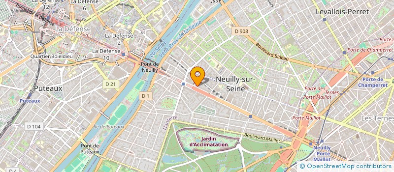 localisation de l'entreprise P.M.B. à NEUILLY-SUR-SEINE