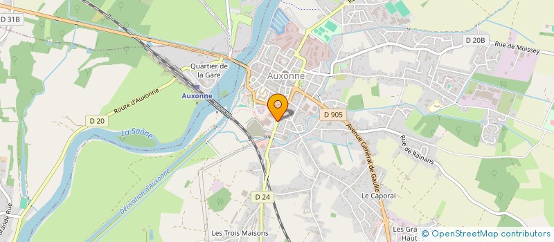localisation de l'entreprise P.M.B à AUXONNE