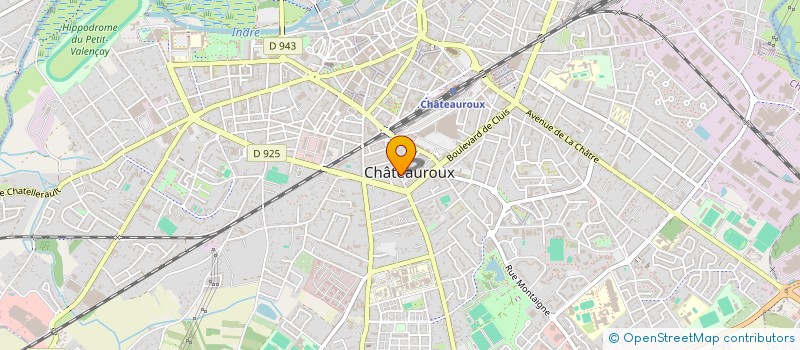 localisation de l'entreprise P.M.B. à CHATEAUROUX