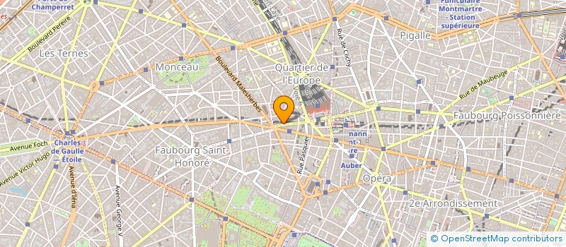 localisation de l'entreprise P.M.C.  PARIS