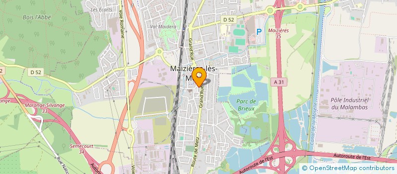 localisation de l'entreprise P-M-C  MAIZIERES-LES-METZ