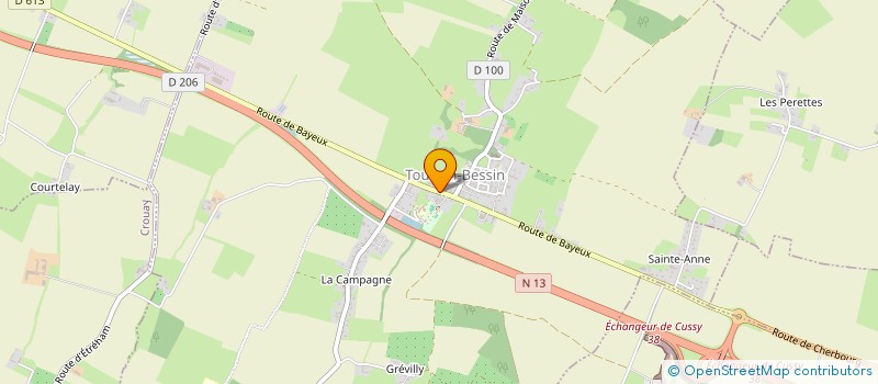 localisation de l'entreprise P.M.C.  TOUR-EN-BESSIN