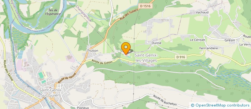 localisation de l'entreprise P.M.C.  SAINT-GENIX-LES-VILLAGES