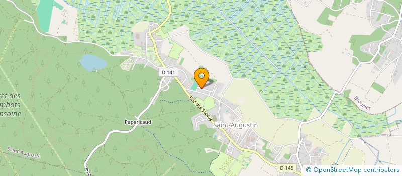 localisation de l'entreprise P.M.C. CONSTRUCTION RENOVATION  SAINT-AUGUSTIN