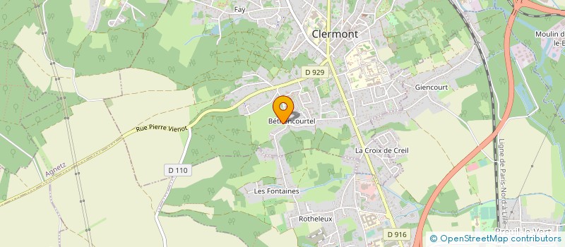 localisation de l'entreprise P.M.C SARL  CLERMONT