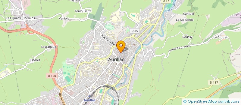 localisation de l'entreprise P.M.D à AURILLAC