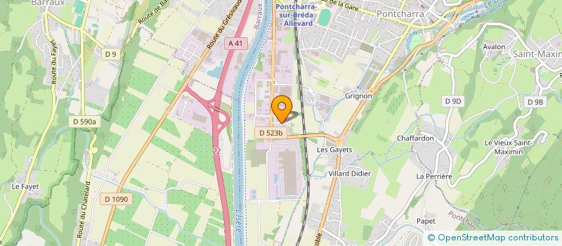 localisation de l'entreprise P.M.D.O  PONTCHARRA