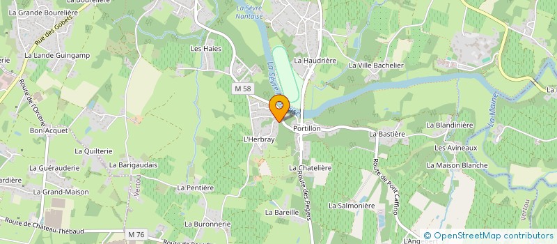 localisation de l'entreprise P.M. DISTRIBUTION  VERTOU