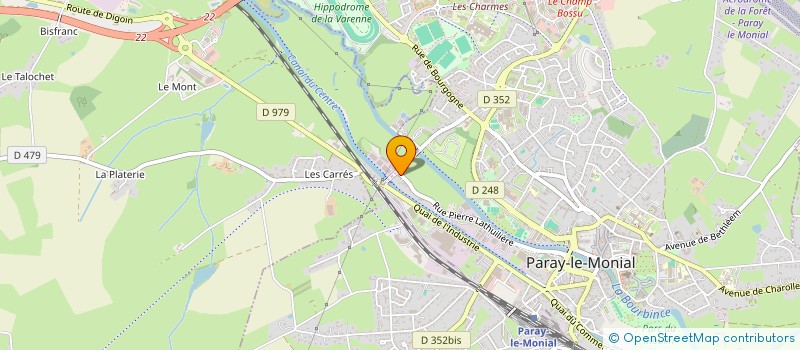 localisation de l'entreprise P.M. DISTRIBUTION  PARAY-LE-MONIAL