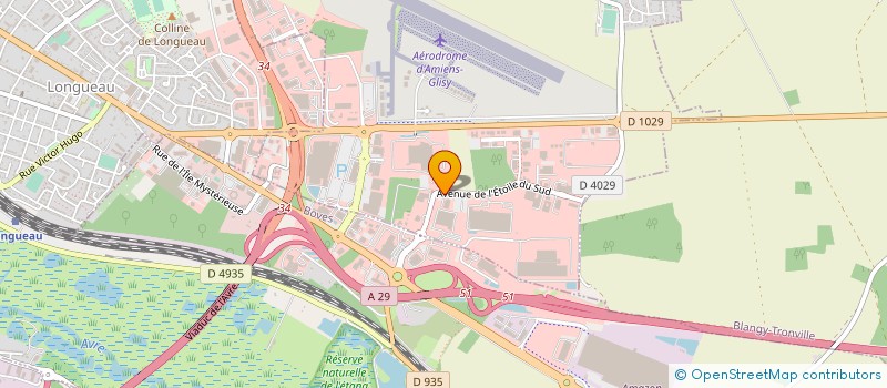 localisation de l'entreprise P.M.E.  GLISY