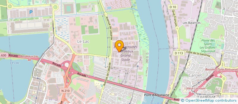 localisation de l'entreprise P.M EQUIPEMENT à BORDEAUX