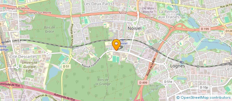 localisation de l'entreprise P.M.F.  NOISIEL