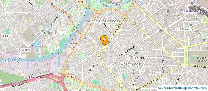 localisation de l'entreprise P M F à LILLE