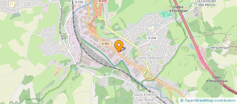 localisation de l'entreprise P&M FROZEN  SAINT-LEONARD