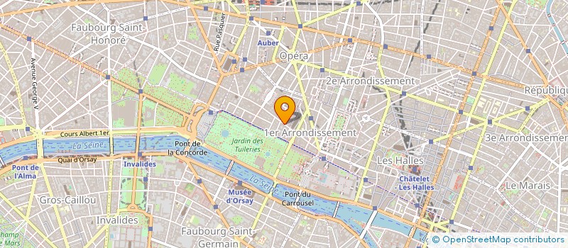 localisation de l'entreprise P M G à PARIS
