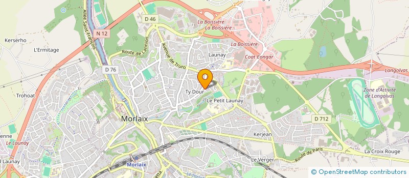 localisation de l'entreprise P.M.G à MORLAIX