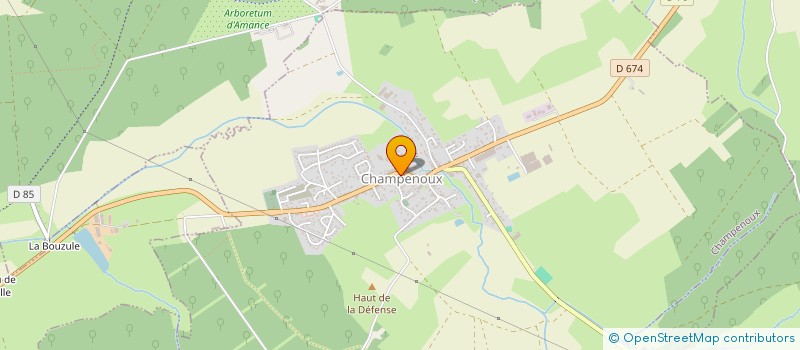 localisation de l'entreprise P M  GEMEAUX ASSOCIES  CHAMPENOUX