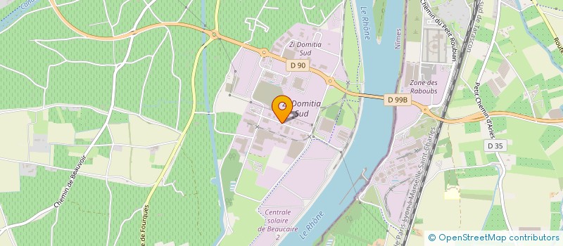 localisation de l'entreprise P.M.H à BEAUCAIRE