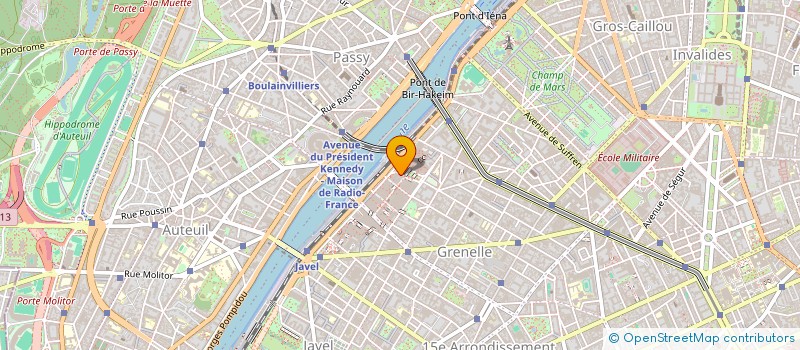 localisation de l'entreprise P.M.H (PHILIPPE MOUNIERHOLDING)  PARIS