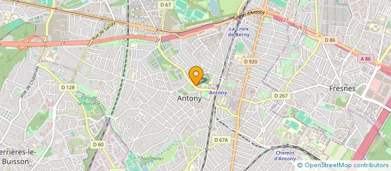 localisation de l'entreprise P M I C PODESTA MARTY INTERNATIONAL CONSULTANTS à ANTONY