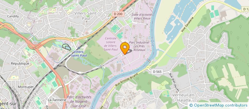 localisation de l'entreprise P.M.I.M.  VILLERS ST PAUL