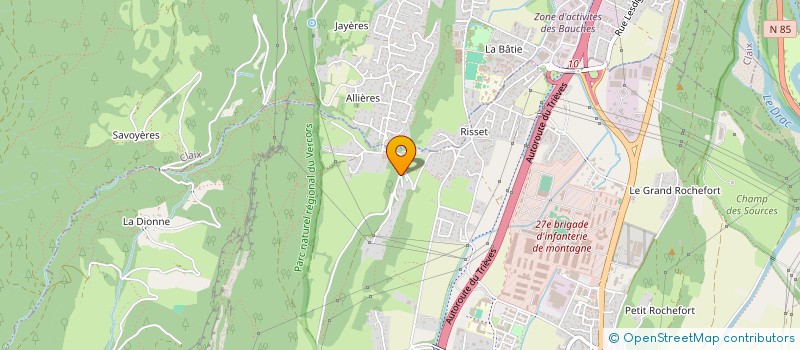 localisation de l'entreprise P.M. IMAGE  VARCES-ALLIERES-ET-RISSET