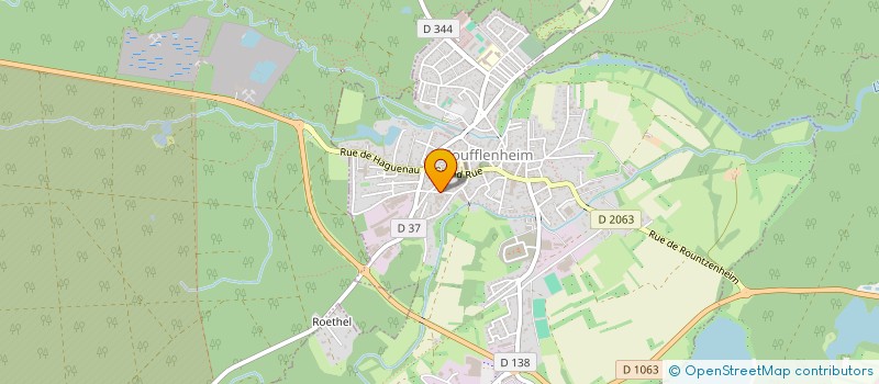 localisation de l'entreprise P.M. IMMOBILIER  SOUFFLENHEIM