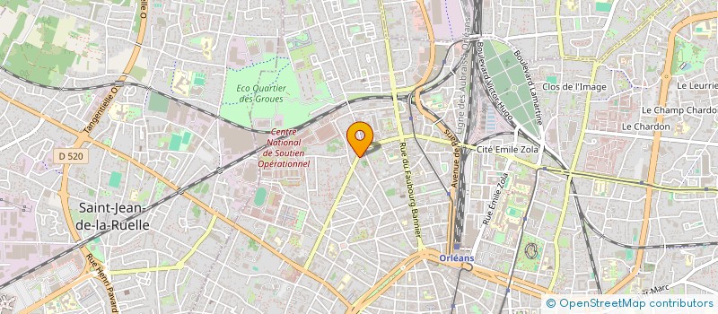 localisation de l'entreprise P M J 2 à ORLEANS