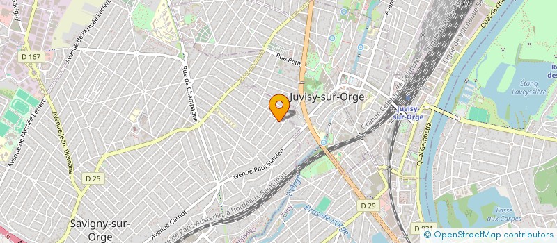 localisation de l'entreprise P M J à SAVIGNY-SUR-ORGE