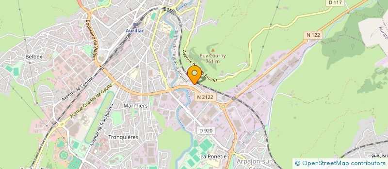 localisation de l'entreprise P.M.L. à AURILLAC