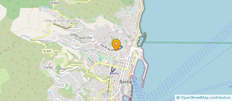 localisation de l'entreprise P.M.L à BASTIA