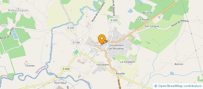 localisation de l'entreprise P.M.M.  DURAS