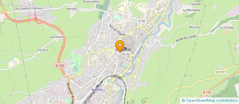 localisation de l'entreprise P & M MARCOU à AURILLAC