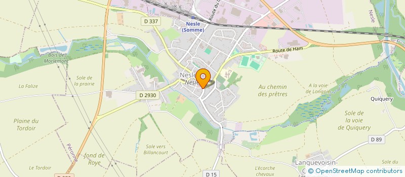 localisation de l'entreprise P.M. MOTO à NESLE