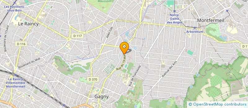 localisation de l'entreprise P.M.N 25 à GAGNY