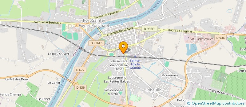 localisation de l'entreprise P.M.N  PINEUILH