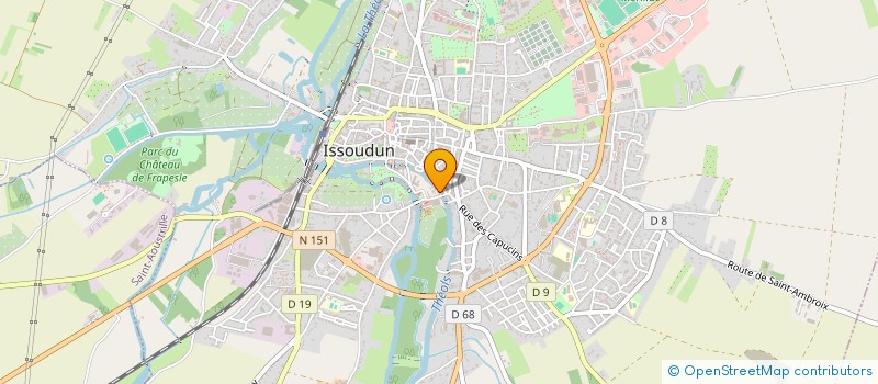 localisation de l'entreprise P M P à ISSOUDUN