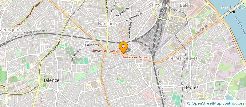 localisation de l'entreprise P.M.P  BORDEAUX