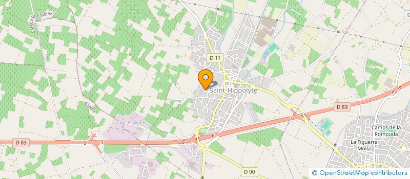 localisation de l'entreprise P.M.R.  SAINT-HIPPOLYTE