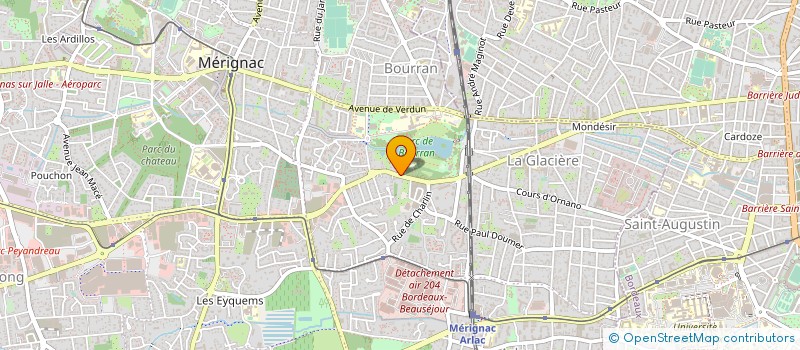 localisation de l'entreprise P.M.R.  MERIGNAC