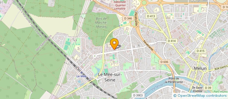 localisation de l'entreprise P.M RENOVATION à LE MEE-SUR-SEINE