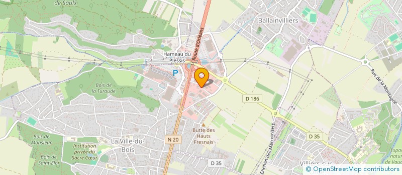 localisation de l'entreprise P&M RENT à BALLAINVILLIERS