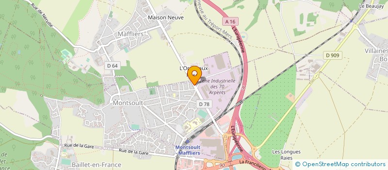 localisation de l'entreprise P M S (PETRO MECA SERVICES) à MOISSELLES