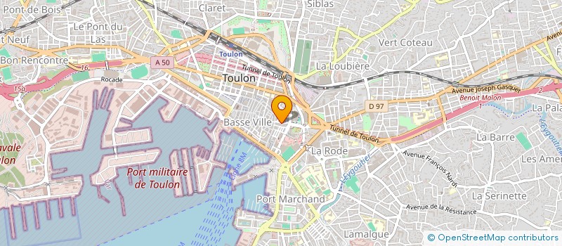 localisation de l'entreprise P.M.S.T PRESTATIONS MAINTENANCE ET SERVICES TOULONNAIS  TOULON