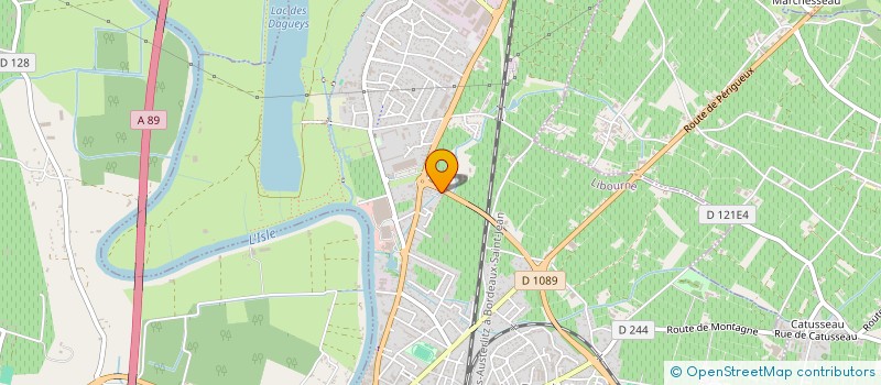 localisation de l'entreprise P M SPORT à LIBOURNE