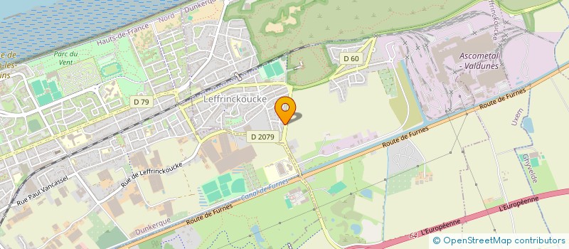 localisation de l'entreprise P.M.T.M.C.  LEFFRINCKOUCKE