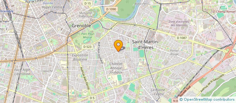 localisation de l'entreprise P.M.VIAL à GRENOBLE