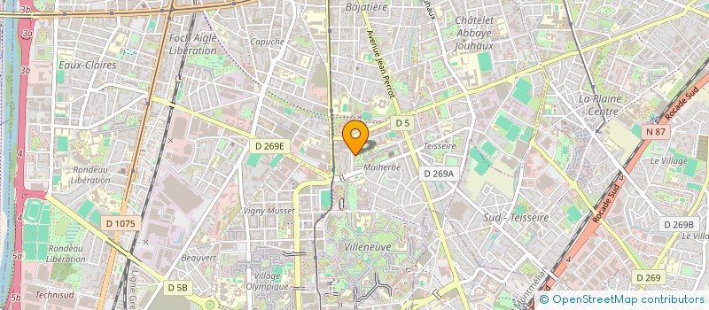 localisation de l'entreprise P.M.Z.  GRENOBLE