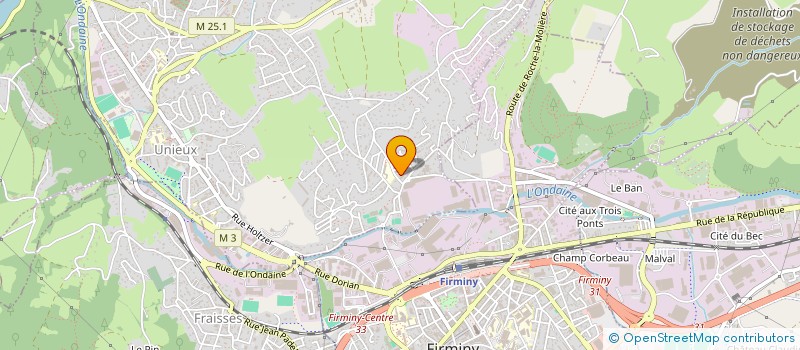 localisation de l'entreprise P. MOULIN TOUNEPA'S ENGLISH COURSE  UNIEUX