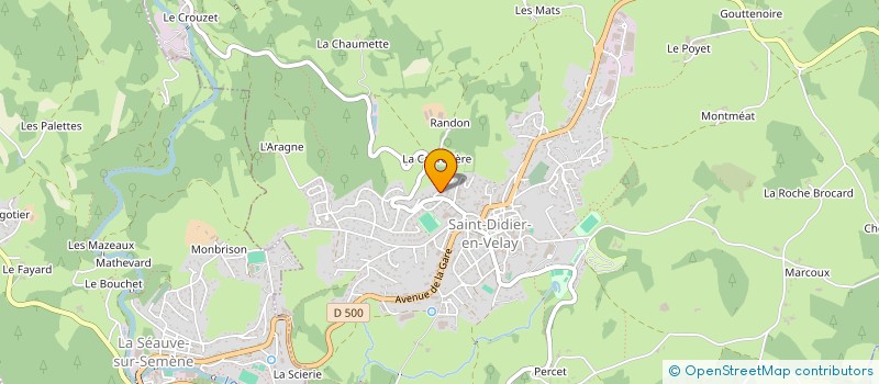 localisation de l'entreprise P MOURIER  SAINTE-SIGOLENE